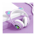 Fone Bluetooth Gamer Orelhas de Gato com Led Headphone